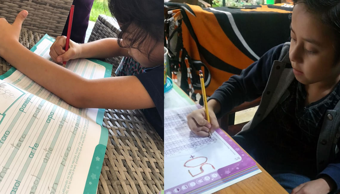 Colegio con educación a distancia